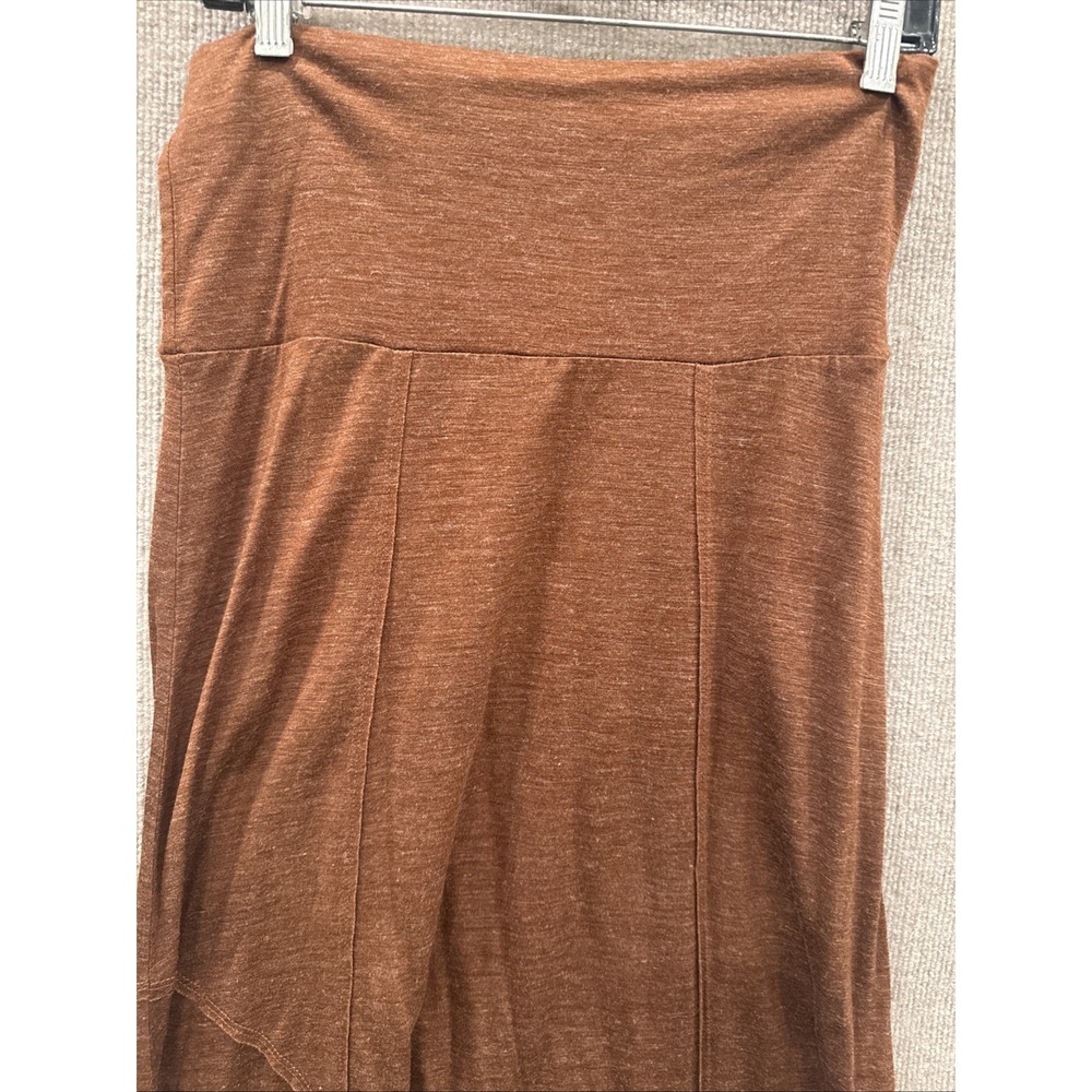 PrAna Lightweight Women's Fold Over Waist Pull On Midi Skirt, Wool Blend Size M - Picture 5 of 8